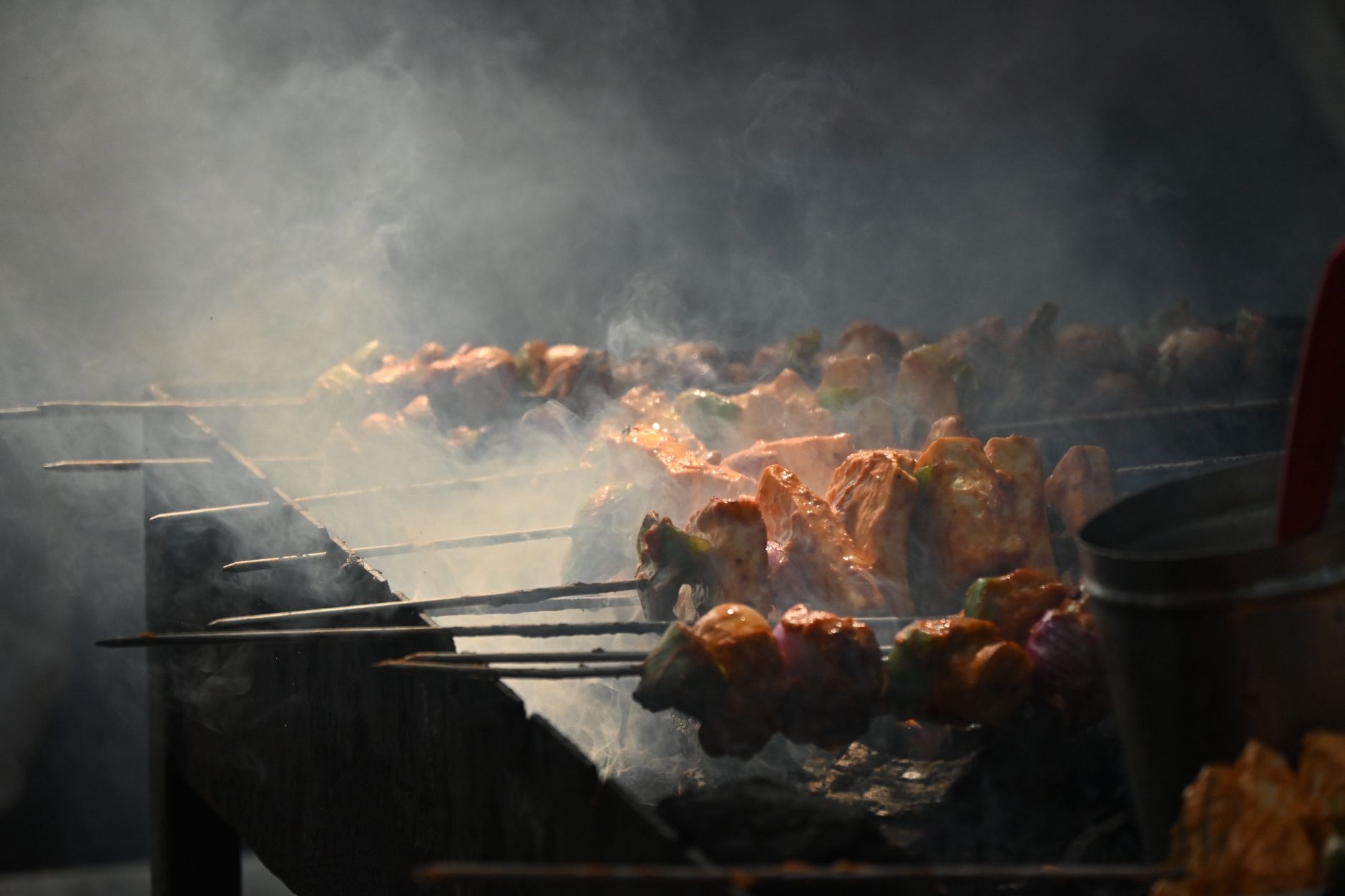 Ćevapi na žaru s lepinjom, lukom i ajvarom